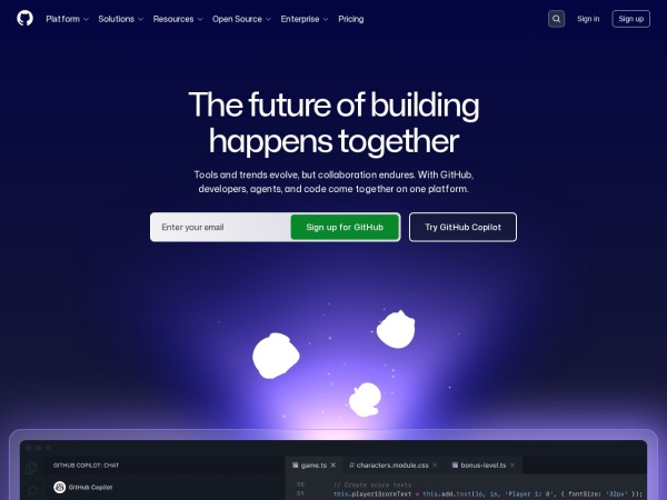 GitHub · Change is constant. GitHub keeps you ahead. · GitHub - Join the world\'s most widely adopted, AI-powered developer platform whe