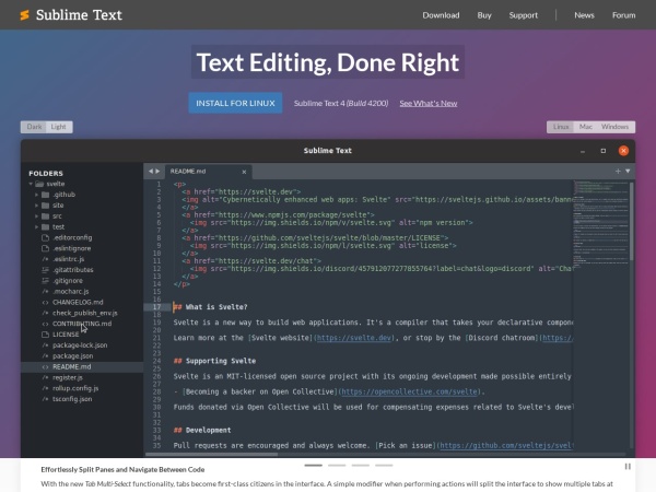 Sublime Text - Text Editing, Done Right